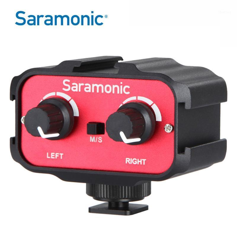 

Saramonic SR-AX100 Universal Microphone Audio Adapter Mixer with Stereo & Dual Mono 3.5mm Inputs for DSLR Cameras & Camcorders1