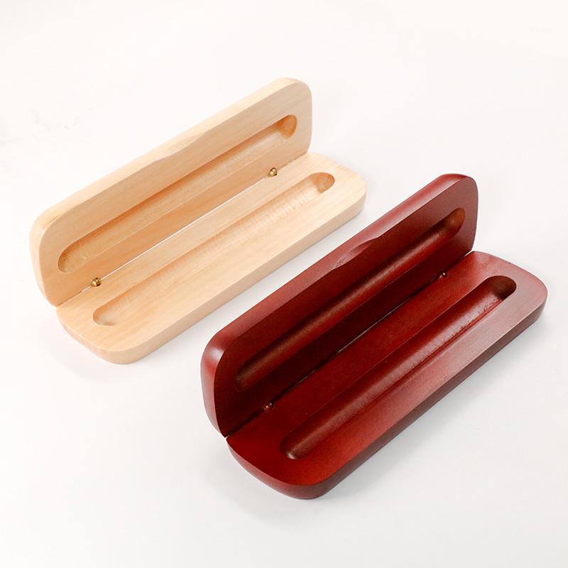 

Natural Wood Business Pencil Pen Case Storage Wooden Pen Boxes and Packaging Gift Box for Stationery Pouch Students Supplies1
