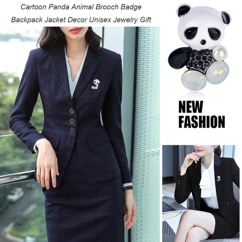 

Fashion Pin Crystal Brooches Little Dinosaur Lovely Lively Cartoon Panda Animal Backpack Jacket Badges Gift Accessories1