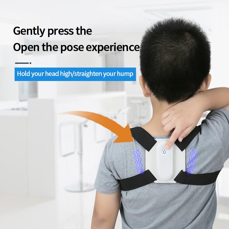 

Intelligent Back Lumbar Posture Correction Device For Adults Children Posture Correction Device Adjustable Support Belt, White