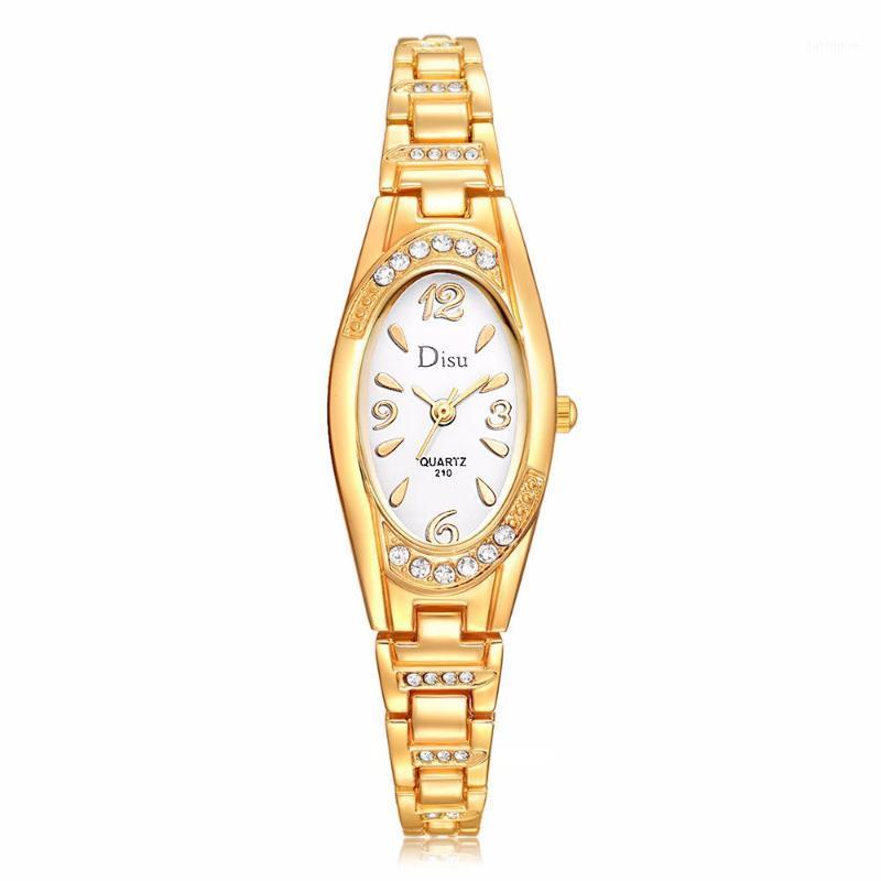 

New Fashion Rhinestone Watches Women Stainless Steel Bracelet watches Ladies Quartz Dress1, Slivery;brown