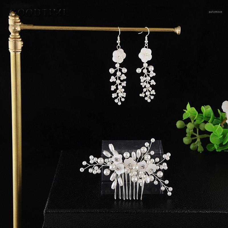 

Trendy Bridal Wedding Hair Accessories Rhinestone Teardrop Earring Tiara Headband Frontlet Bridesmaid Girl Crystal Hair Jewelry1