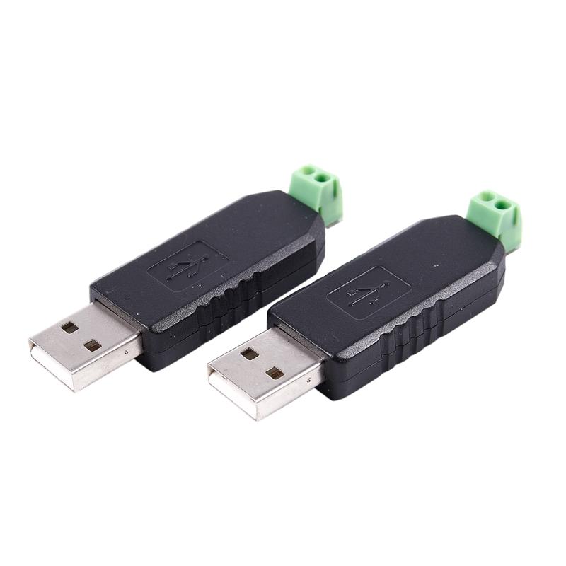 

2x PC USB to RS485 RS-485 interface converter Serial adapter compatible + PLC