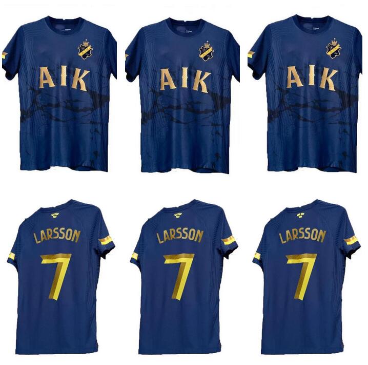 

22 23 AIK Royal Edition Fotboll Soccer Jerseys 2022 2023 Papagiannopoulos Rogic Larsson tihi 131th anniversary maillots football shirts uniforms