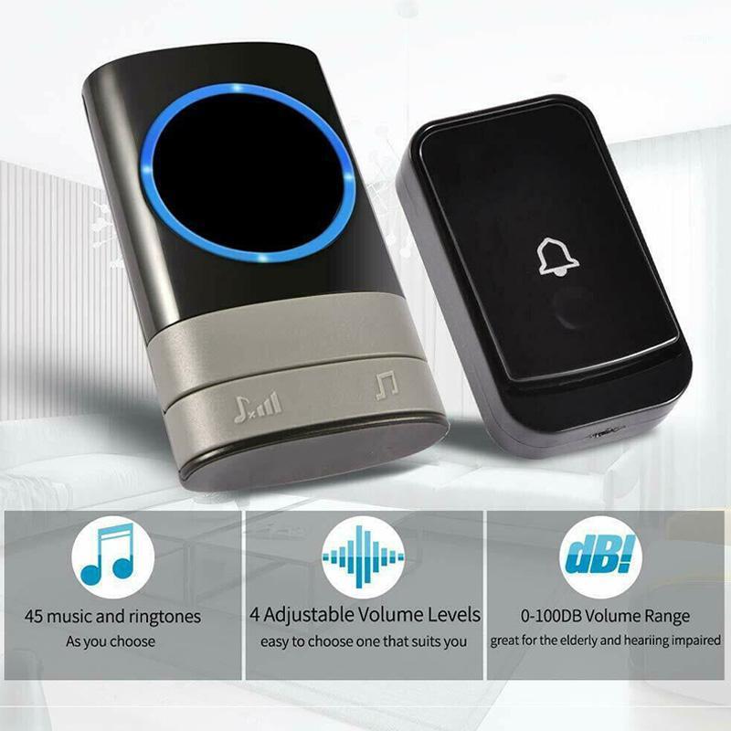 

Electronic Wall-Mounted Dustproof Wireless Doorbell Waterproof Anti-Theft Doorbell System Adjustable Volume Family Essential1