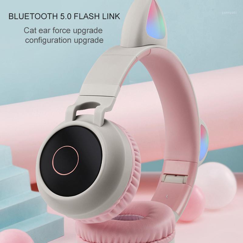 

Bluetooth Headphones Cat Ear Wireless Children Foldable Stereo Sound Headset Kids Earphone For Boys Girls Lovely Gift Led Light1