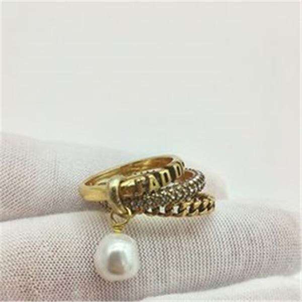 

Dijia fashion ring female fashion D home network red temperament high version minority index finger 6.7.8 with diamond ring, Silver