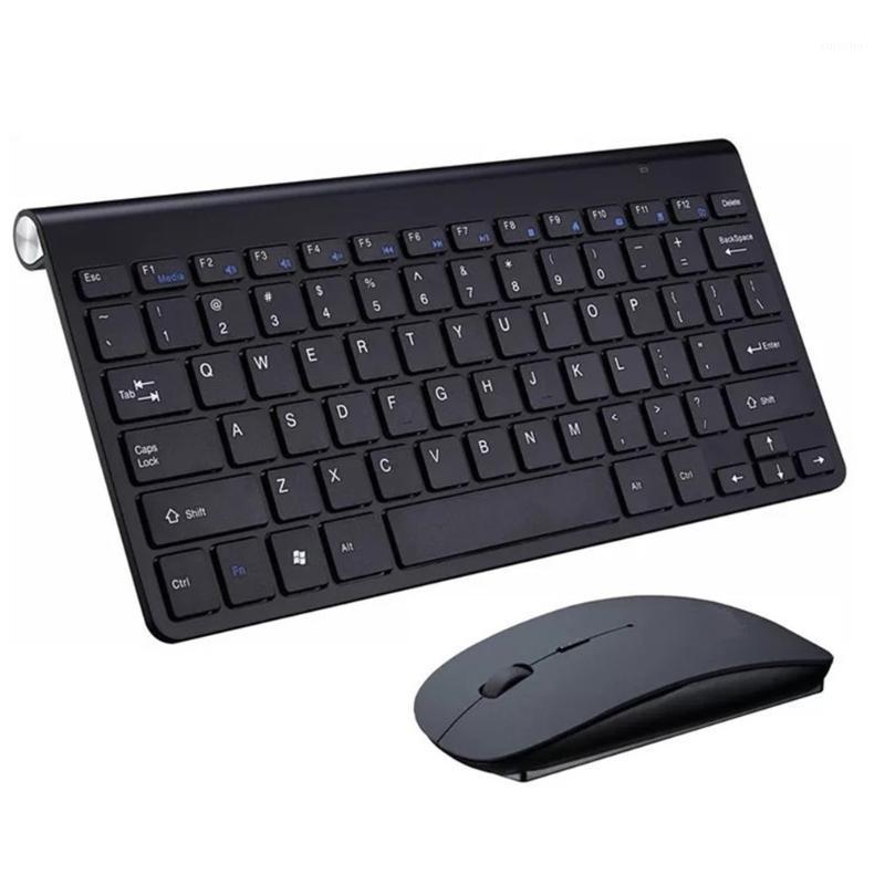 

Wireless Keyboard and Mouse Comb Silent Click Mutimedia 2.4G USB Keyboard Mouse Set for Notebook Office Supplies1