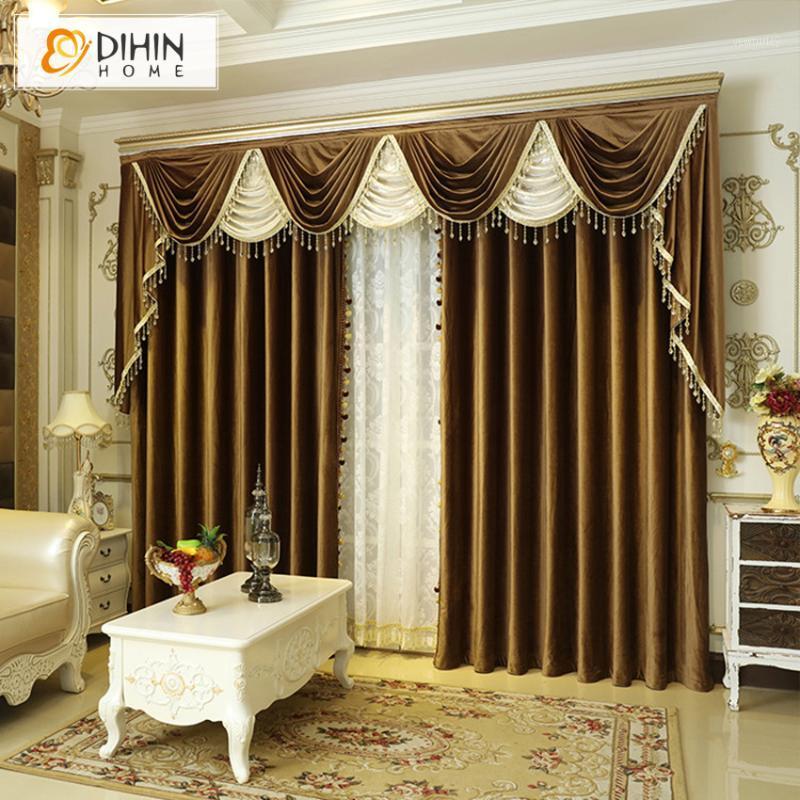 

DIHIN HOME New Luxury Room Curtains for Living Room Voile Curtain Bedroom Window Curtain (not included bead ball)1, Tulle