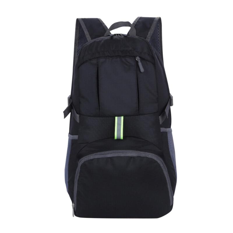 

Outdoor Packable Lightweight Backpack Durable Foldable Sports Backpack Daypack for Hiking Camping (Black, Blue