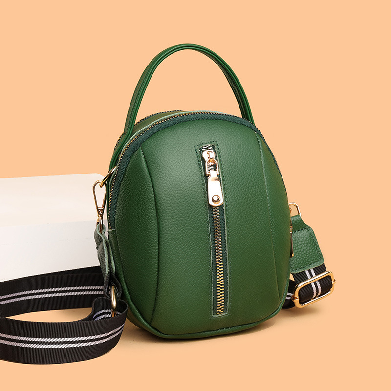 

Wholesale ladies Genuine leather shoulder bag simple atmosphere solid color shell Baotou leather fashion handbag multifunctional leathers storage wallet