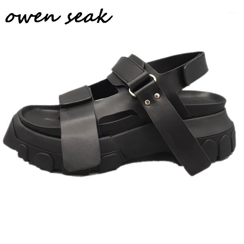 

Owen Seak Women Sandals Black Casual Rome Shoes Gladiator Height Increasing Mules Slippers Slides Summer Women Sandals1