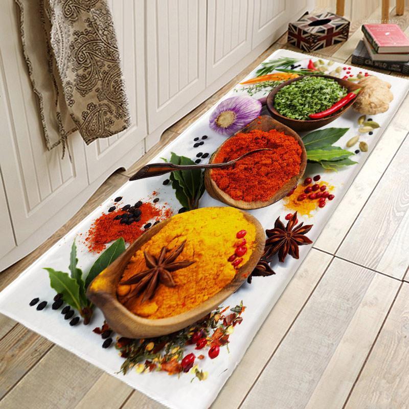 

Kitchen Season Strawberry Printing Pattern Kitchen Entrance Door Mat Anti-slip Floor Rug Bathroom Area Hallway Free Shipping1, Green