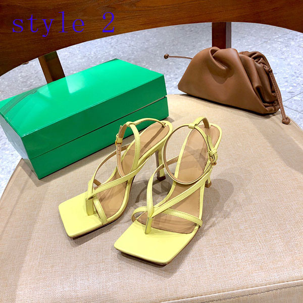 

2022 fashion ladies summer top quality outdoor high heel sandals luxury Designer women's classic lacel casual shoes SIZE 35-41 with original box, Style 2