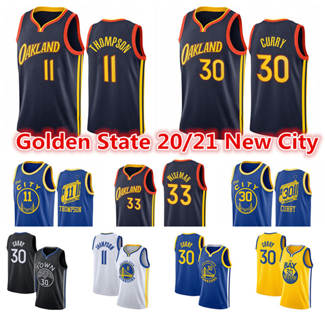 

Men' Stephen 30 Curry Jersey Klay 11 Thompson 33 James Wiseman Golden State Warriors 2021 City Black Edition Basketball Jerseys, My store(aryahome)