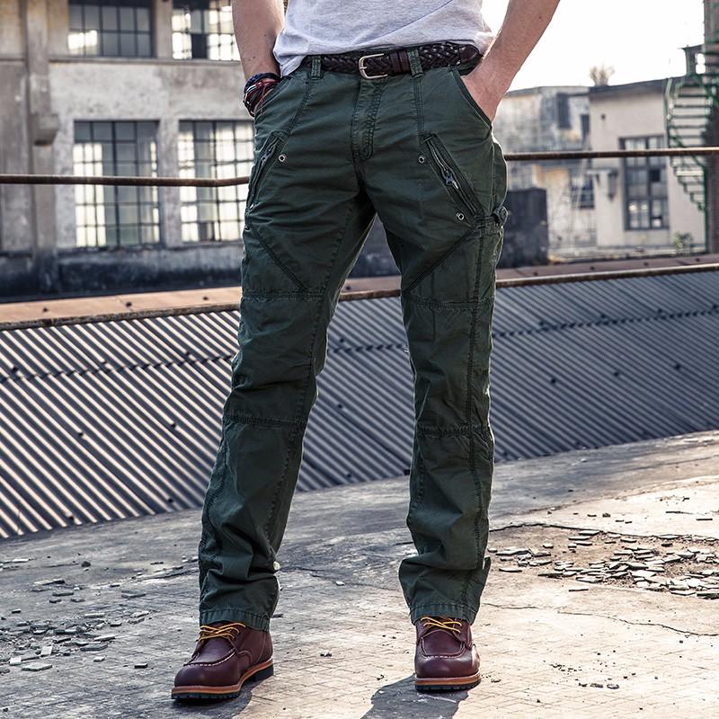 

Men Casual Cargo Pants Classic Outdoor Hiking Trekking Army Tactical Sweatpants Camouflage Multi Pocket Trousers, Army green