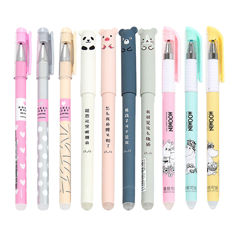 

25 pcs/lot 0.5mm Erasable Gel Pen Blue/Black Ink Magic Erasable Pen Refill and Pen Set For School Student Office Writing Tools