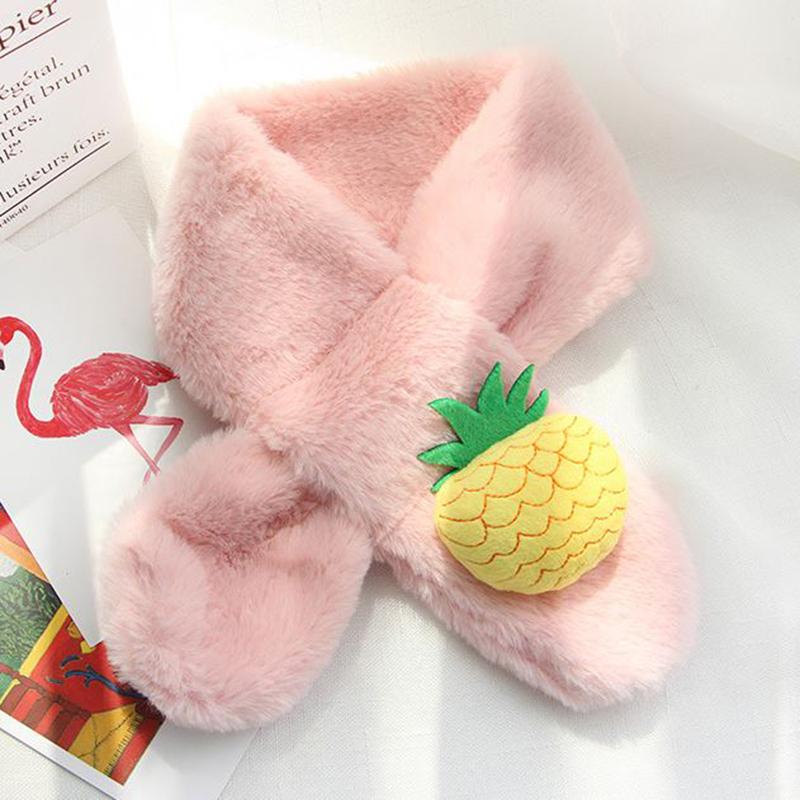 

Winter Warm Little Boys And Girls Fur Scarf Korean Version Of The Tide Children's Baby Boys And Girls Warm Scarf