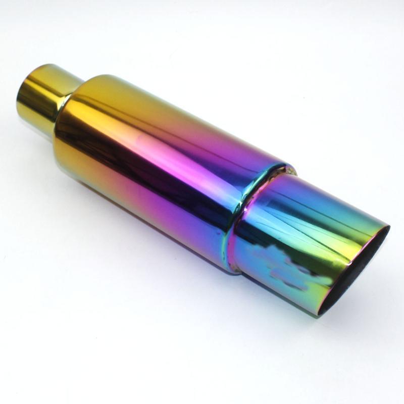 

High quality Car shape Exhaust pipe Universal vertical drum car exhaust pipe drum sound Output 89mm tail1