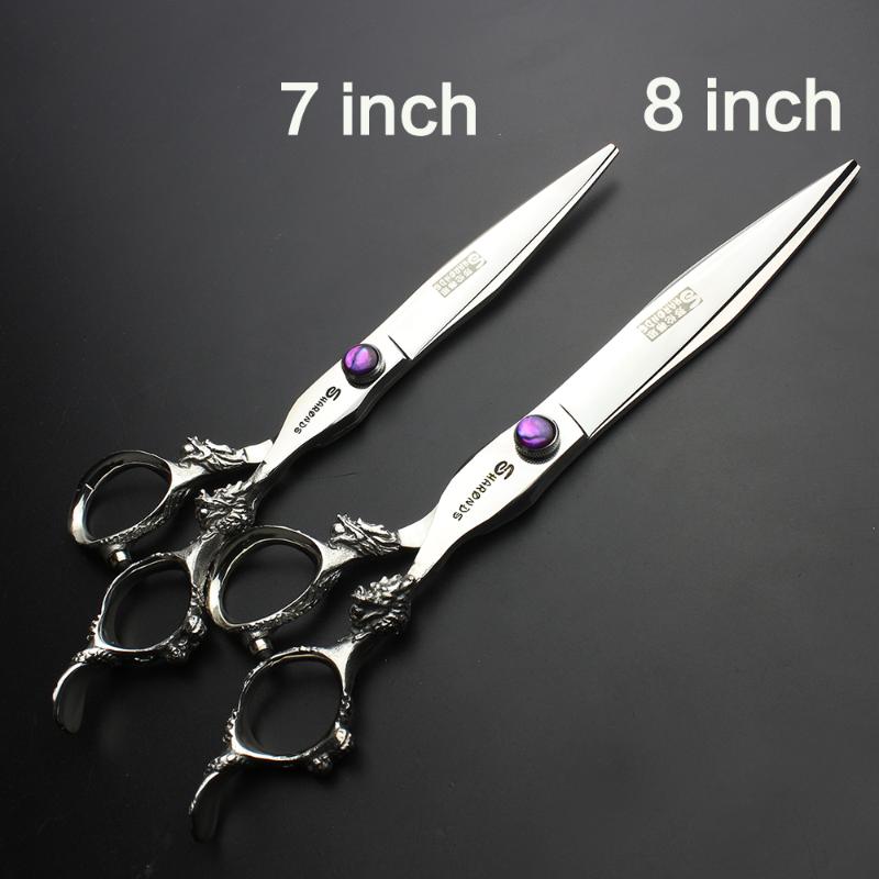 

Professional double tap hairdressing scissors 7/8 inch personality purple jewel shape hair scissors hairdressing tools