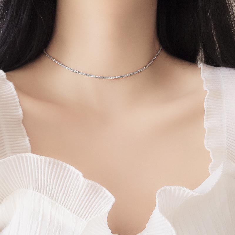 

SNCSDK 2020 new Gypsophila clavicle chain female simple design Women's necklace temperament all-match fashion jewelry Collar