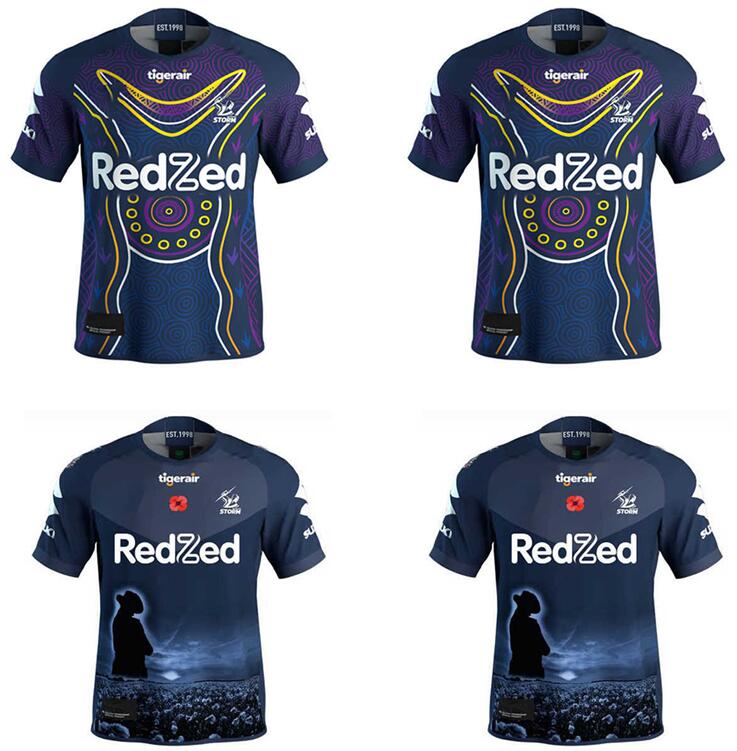 

S-5XL 2021 Home Away Australia Rugby League Jersey MELBOURNE STORM Commemorative EditionHRFTM, Black;gray