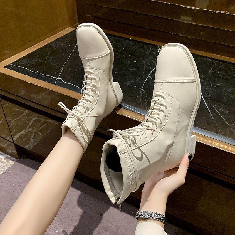 

Med Heel Boots Women's Rubber Shoes Rain Luxury Designer Round Toe Winter Footwear Fashion Autumn Ladies Lolita1
