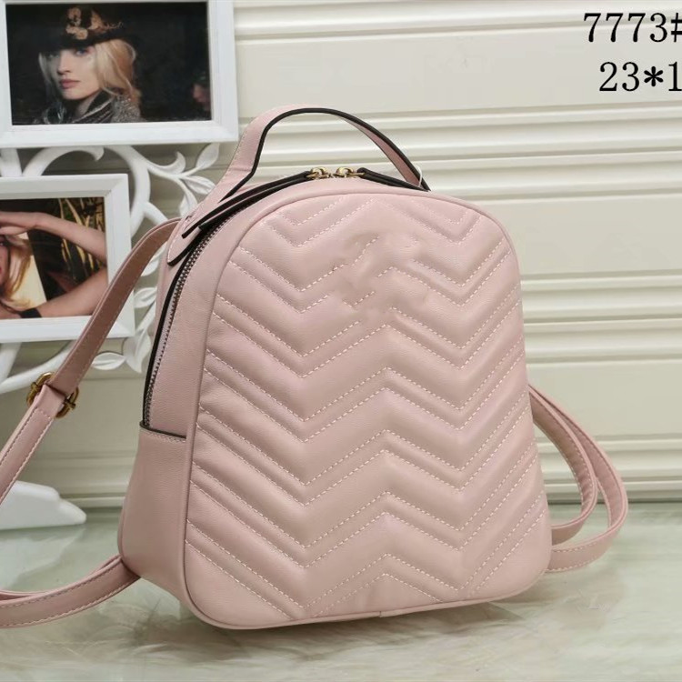 

Bags Women Pink Backpacks Designer Bag Drop School Casual All-match Sugao Female Backpack One Shipping Pu Leather Sxgme, Red;black