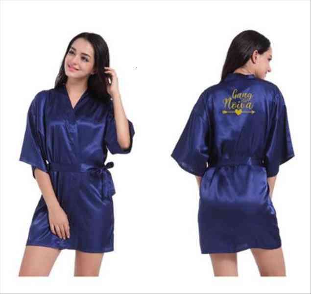 

Personalized Portugal Noiva Gang Da Novia Robes Bride To Be Team Bride Bachelor Party Favors Robe Kimono Bridal, Black;red
