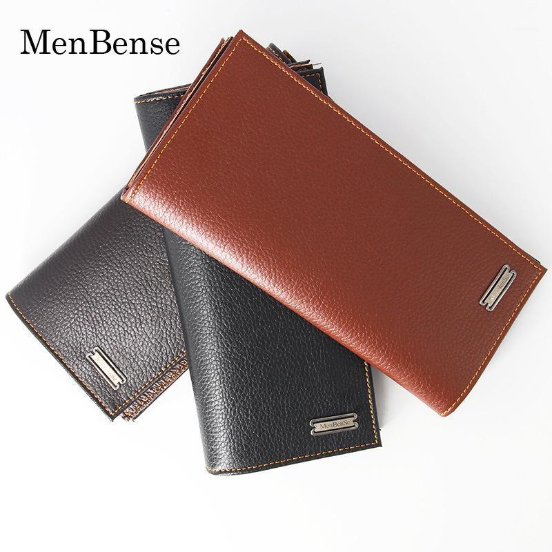 

MenBense Men Long Wallets Big Capacity Card Holder Vintage PU Leather Money Bag Clutch Handbag Bifold Zipper Coin Change Pocket1, Black