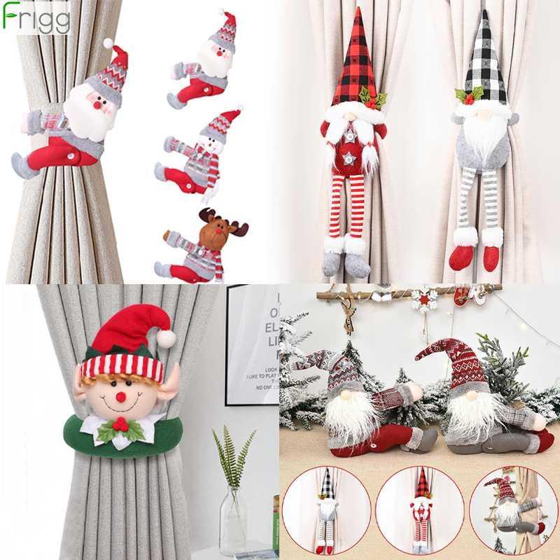 

Christmas Curtain Buckle Merry Christmas Decor for Home Tree Ornaments Xmas Natal Navidad 2020 Happy New Year 20211