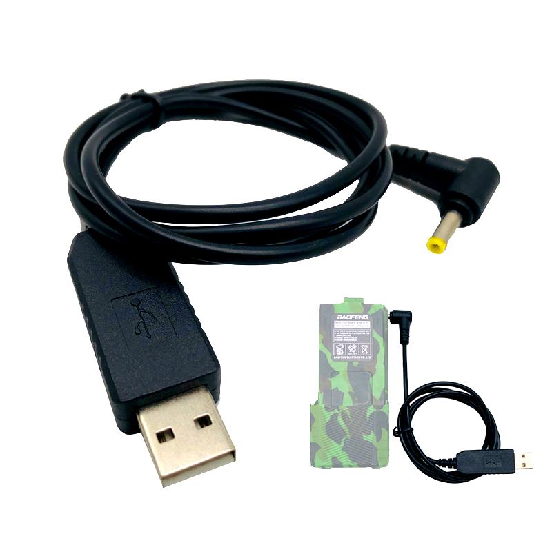 

100% Original USB Charge Charging Cable for Walkie Talkie Baofeng UV-5R UV-5re UV-82 BL-5L 3800 mAh Li-on Battery Two Way Radio