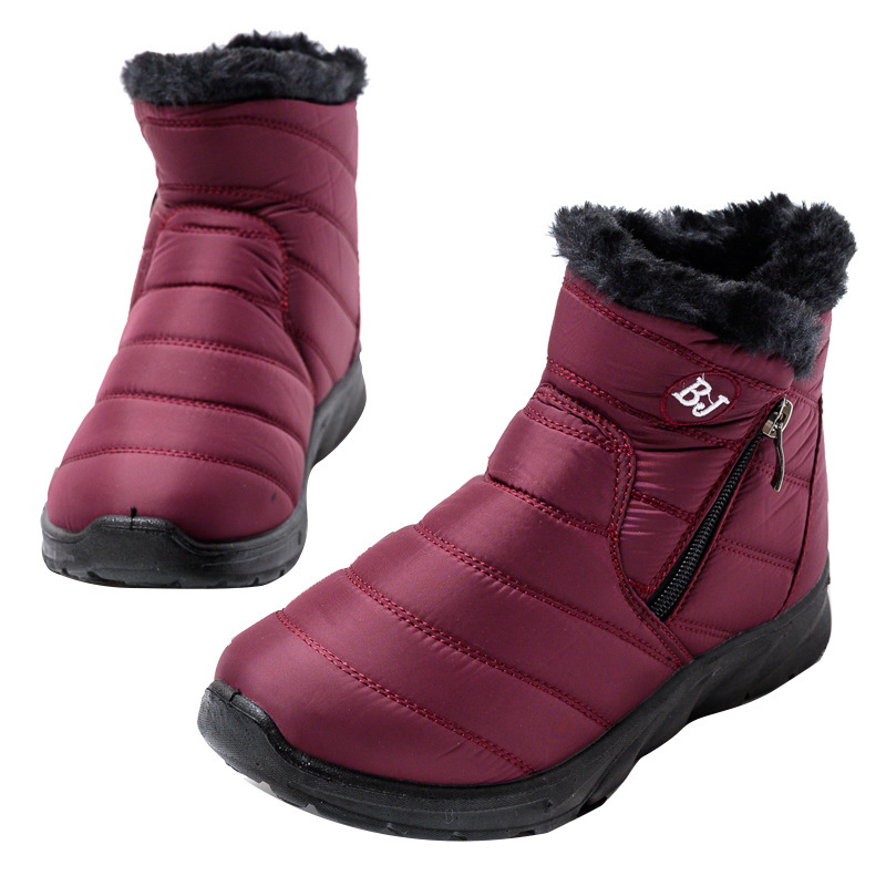 

2020 New Women Winter Snow Boots Fashion Casual Shoes Comfortable Warm Woman-proof Dwaterproof Women's High Quality Water Bm8m, Black.