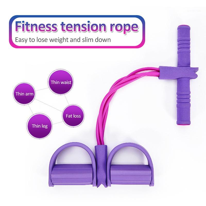 

Newest Yoga Accessories Footing Flat Resistance Bands Multi-Function Tension Rope Pilate Yoga Belts Gym Sports Fitness Equipment1, Red