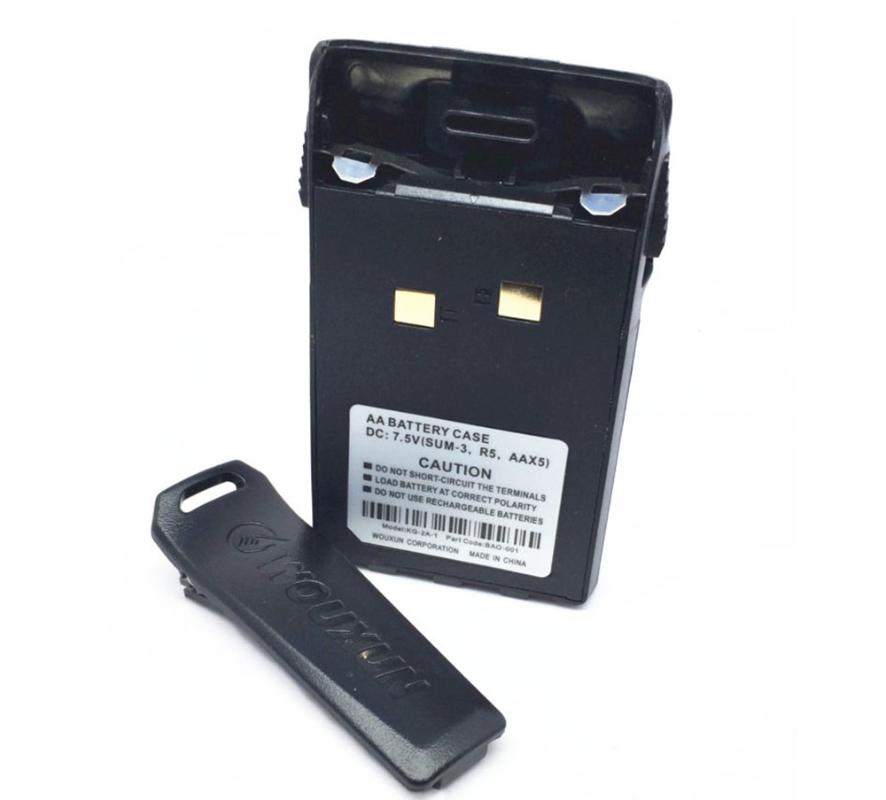 

5 Battery case for wouxun KG 6D 833 639P 669P 679 689 emergency battery case of OSEN KG-UVD1P walkie-talkie