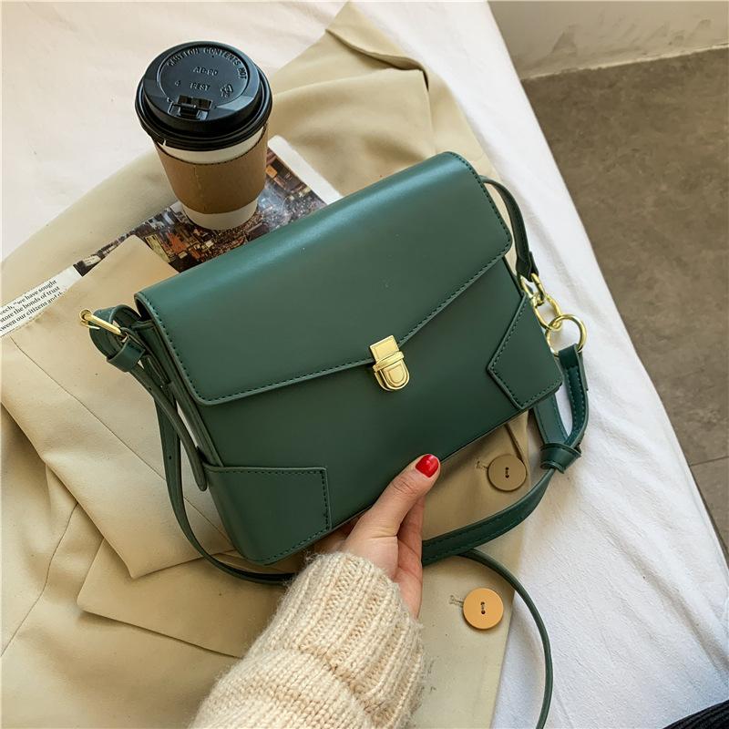 

Retro Simple Flap Bags For Women 2021 PU Leather Female Messenger Bag Lady Handbags And Purses Sac Femme Shoulder Crossbody Bag, Khaki