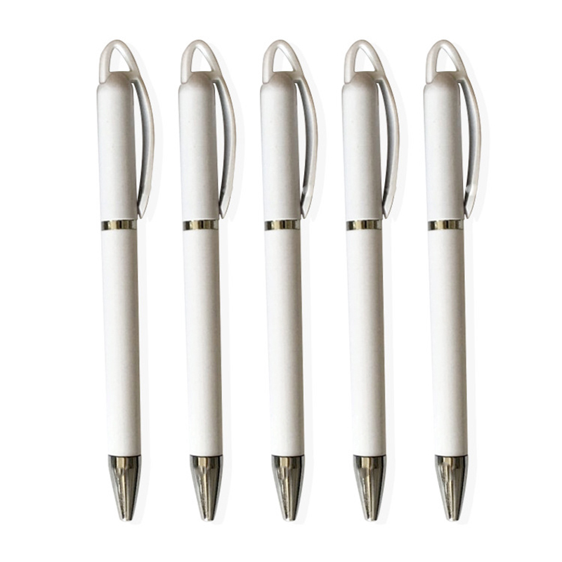 

Sublimation Blank Ballpoint Pen Heat Transfer Personalized DIY Metal Rings Roller Ball Pens
