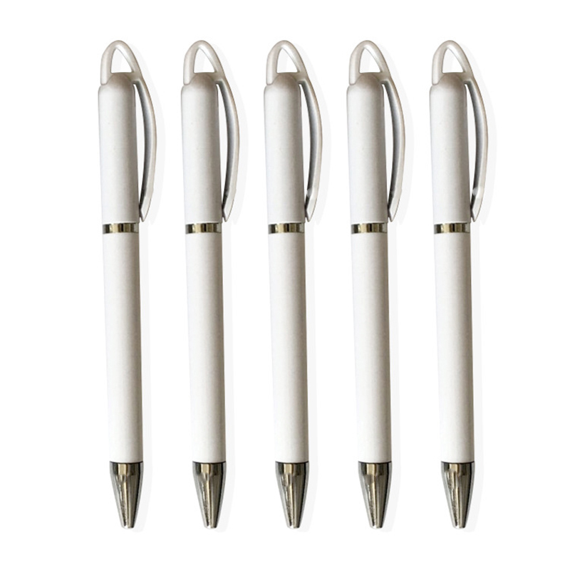 

Sublimation Blank Ballpoint Pen Heat Transfer Personalized DIY Metal Rings Roller Ball Pens, Black;red