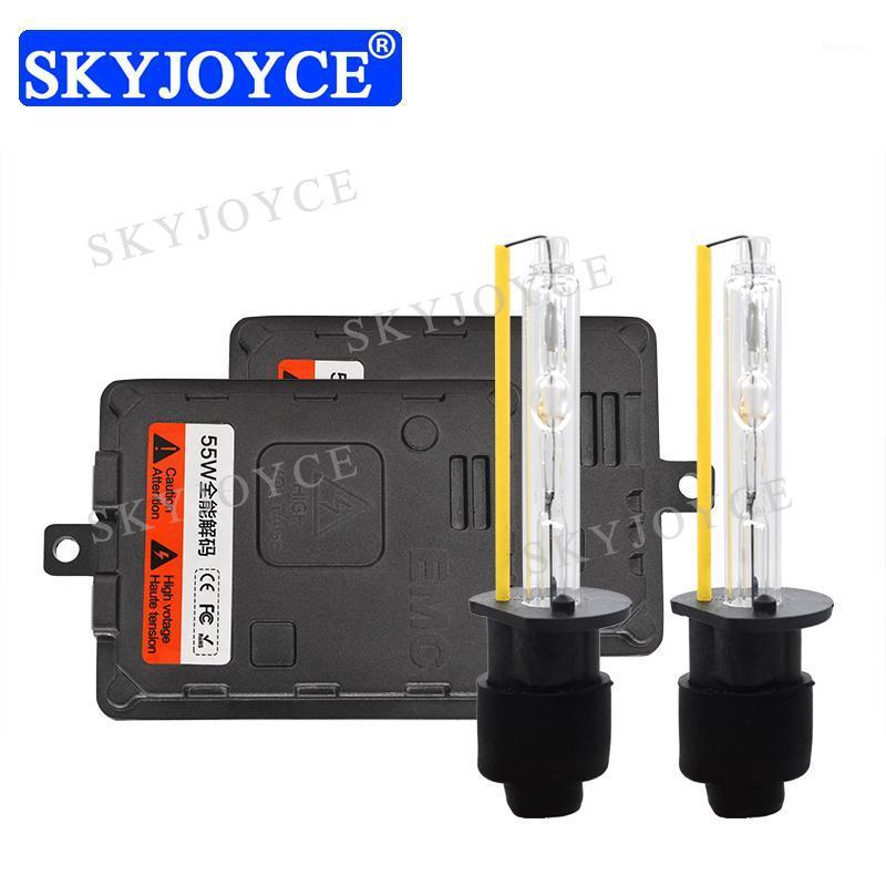 

SKYJOYCE 12V 55W H7 Canbus HID Kit Full Digital 55W Canbus HID Ballast H1 H7 H11 D2H 5500K DLT XenonBulb XenonKit1