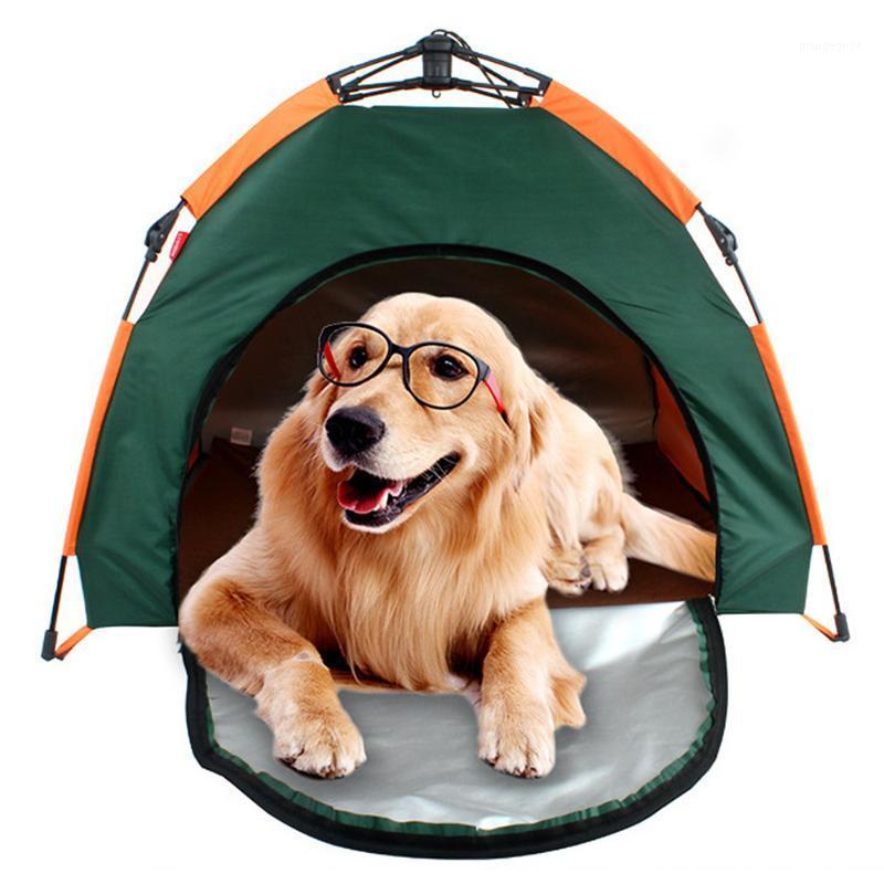 

Dog Outdoor Kennel Pet Tent Dog Folding Tent Automatic Camping Fence Rainproof Sunscreen Pet Outdoors House Travel Carrier1, As shown