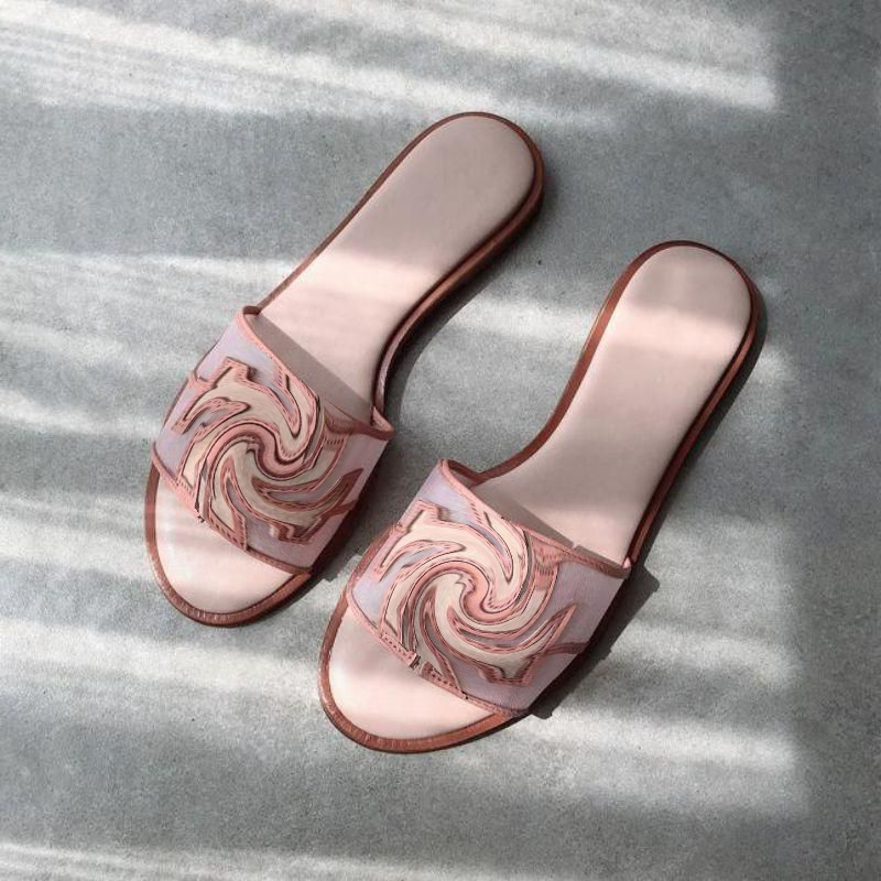 

Slipper Women Shoes Summer Slip on Simplicity Round Toe Fat PU Leather Casual Outdoors Fashion Comfortable Classic Appliques Solid HM210, Pink