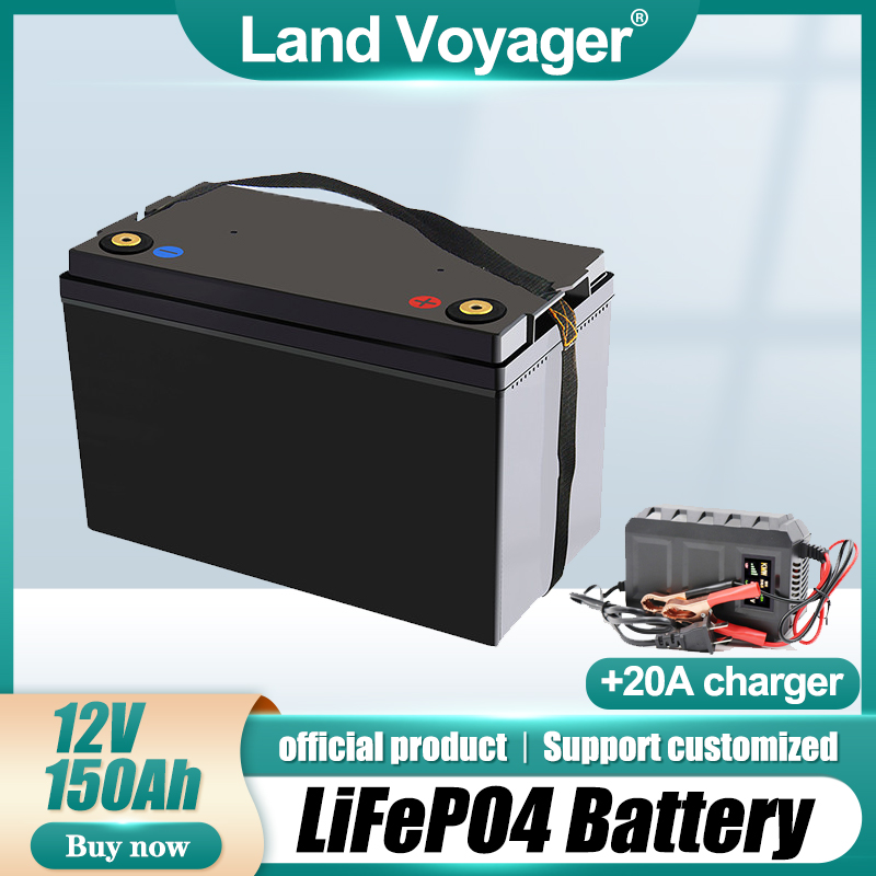 

Land Voyager 12 8V 150Ah LiFePO4 battery pack 12V150Ah built-in 100A BMS A 3100