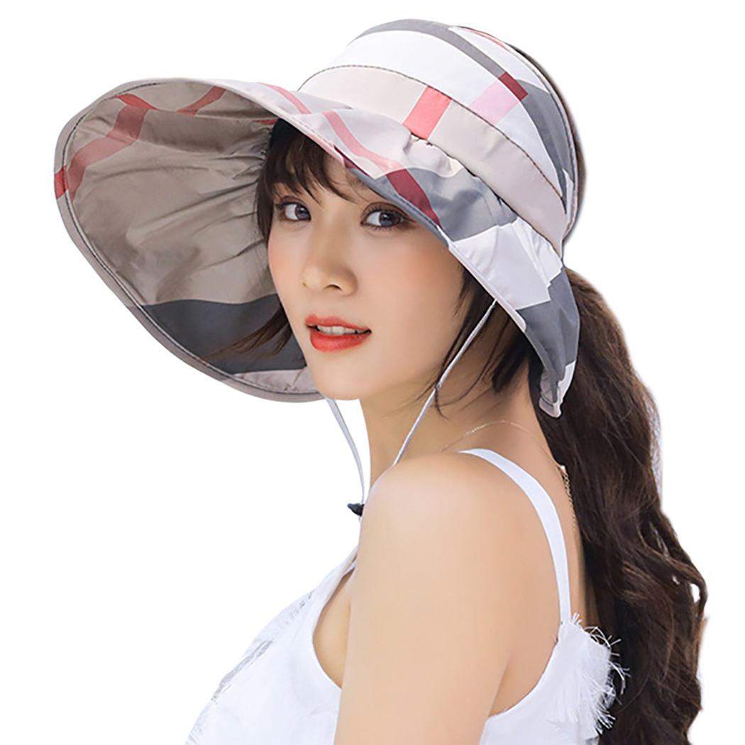 

Sun Hats for Women Visors Hat Fishing Fisher Beach Hat UV Protection Cap Black Casual Womens Summer Caps Wide Brim