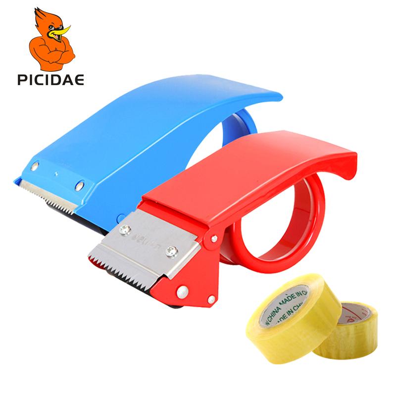 

2-8cm Tape Sealing Device Slicer Baler Packing Machine Large Dispenser Width Metal Express Logistic Clamp Wrapper Packer