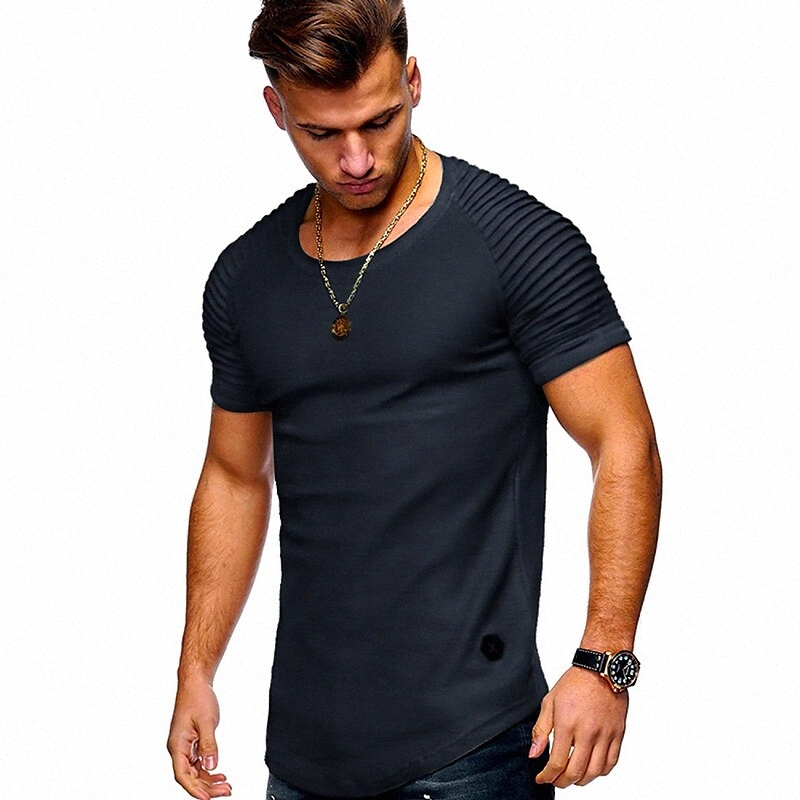Men's T shirt Shirt Solid Colored Plus Size Round Neck Daily Short Sleeve Tops Basic White Black Army Green f719#