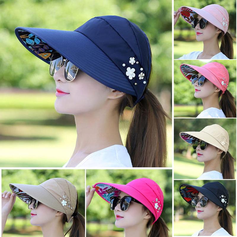 

Wide Brim Hats 2021 Women Sun Adjustable Golf Hip-hop Sports Hat Baseball Caps Snapback