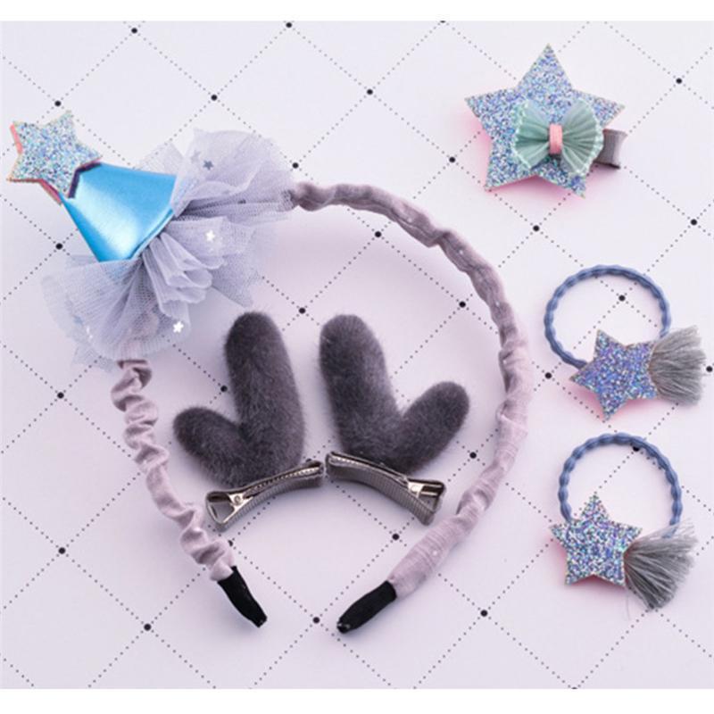 

Kawaii Infant Baby Girls Christmas Deer Ears Hat Hairclip Hairpin Set Barrettes Special Occasions And Daliy Life Good Gift 3E1