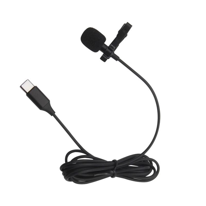 

Mobile Phone Mini Clip Microphone Type-C Lavalier Mic Recording for Huawei Android Phone