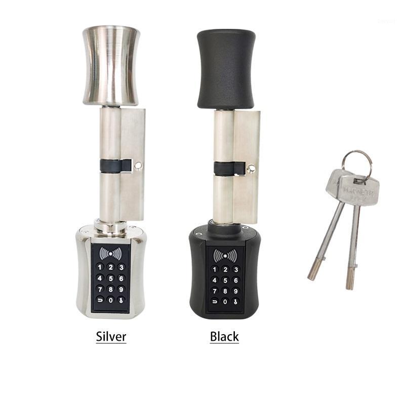 

Smart Cylinder Lock European Style Electronic Door Lock Digital Keypad Code RFID Card Keyless Electric safe For Home1
