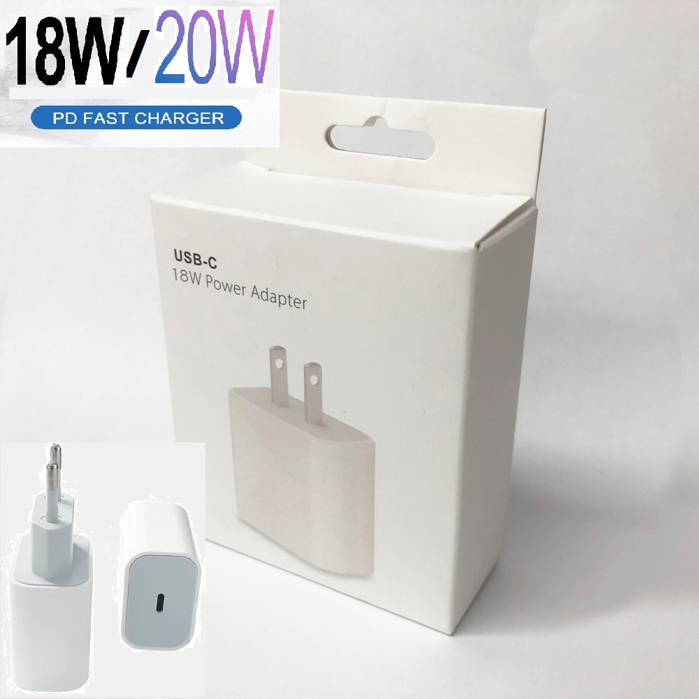 

18W/20W PD Fast Charger Quick Charging Type-C Home Power Adapter For Smart Phone HUAWEI, etc. US/EU/UK Plug With Retail Box